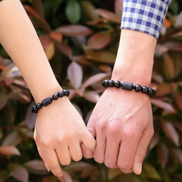 Bracelet duo couple "dragon" - Accessoire tendance pour couples