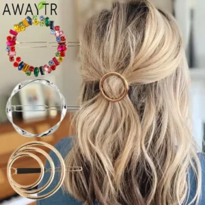 Pinces à cheveux rond pour femmes : Accessoires tendance pour coiffures élégantes