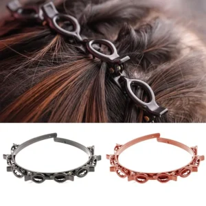 Pinces à cheveux double frange pour femmes - Accessoires tendance pour coiffures élégantes