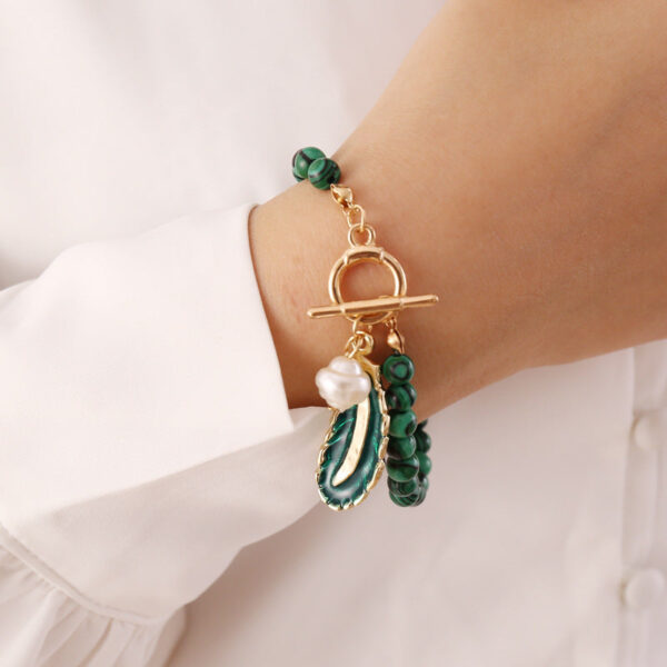 Bracelet perles malachite : élégance naturelle et bien-être