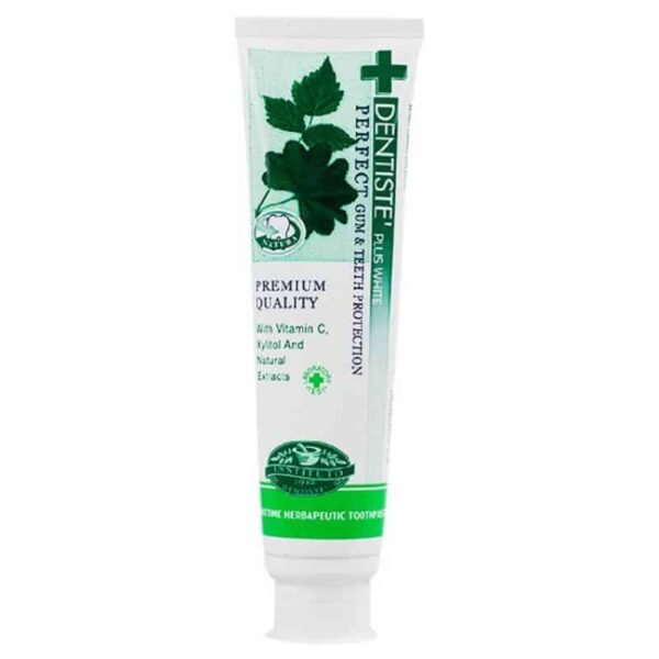 Dentifrice sans fluor et sans SLS 100gr - eucalyptus Clove Salvia Anise Fennel Ratanhia Dentiste Plus White" - Dentifrice naturel sans fluor et SLS pour des dents blanches - 100gr