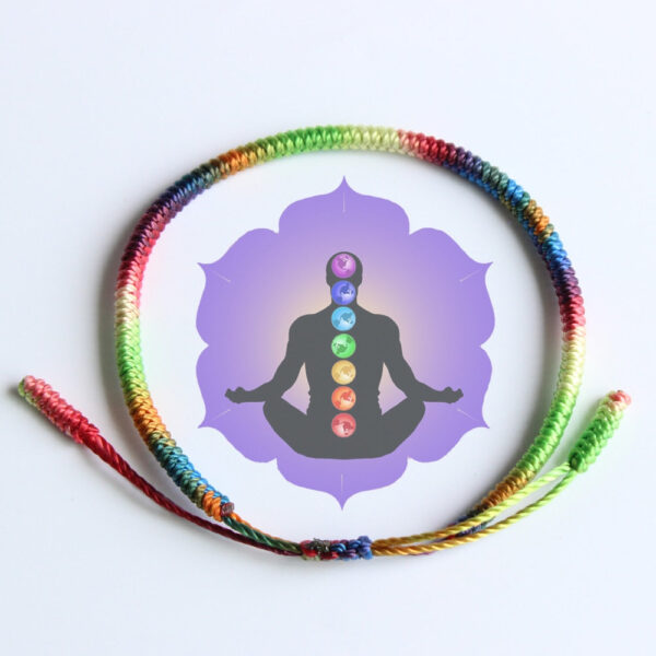 Bracelet corde bouddhiste Chakra : Harmonisez vos énergies