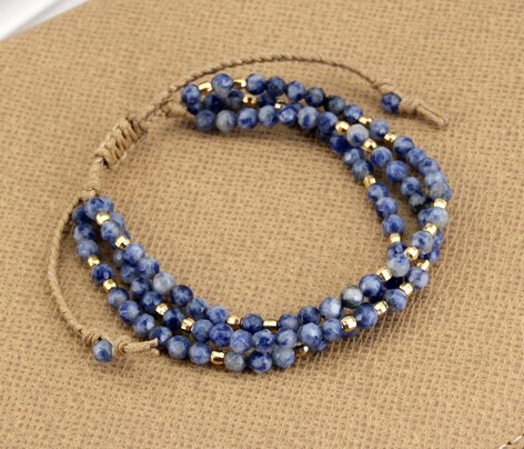 Bracelet pierre sodalite - Élégance et bien-être avec cette pierre naturelle