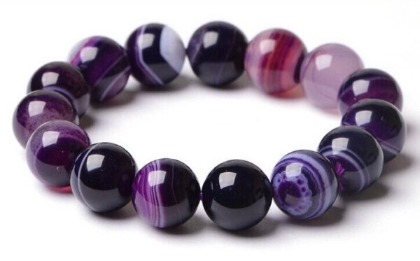 Bracelet agate violette - Bijou élégant et tendance pour sublimer votre poignet