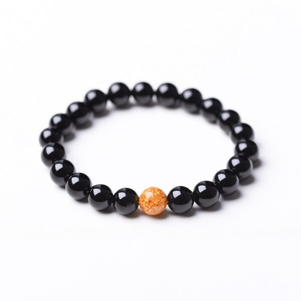 Bracelet perle onyx : élégance et style avec des perles d'onyx authentiques