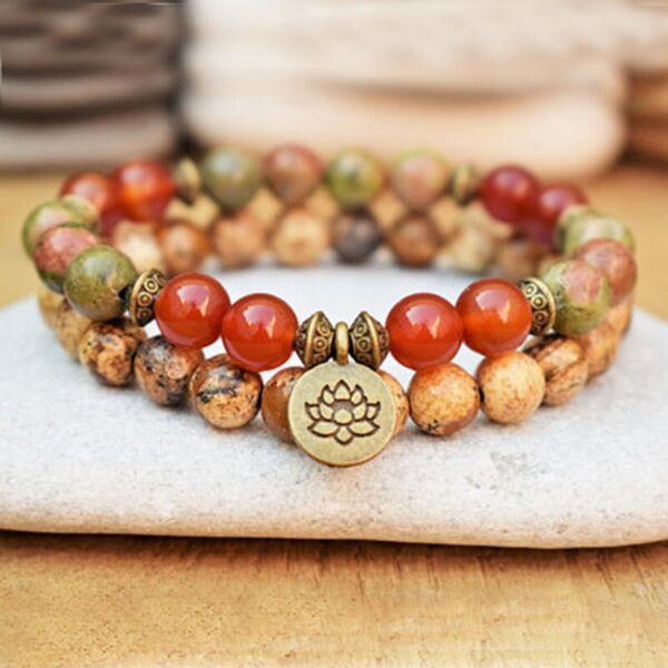 Bracelet en unakite - Bijou naturel et tendance pour une élégance unique