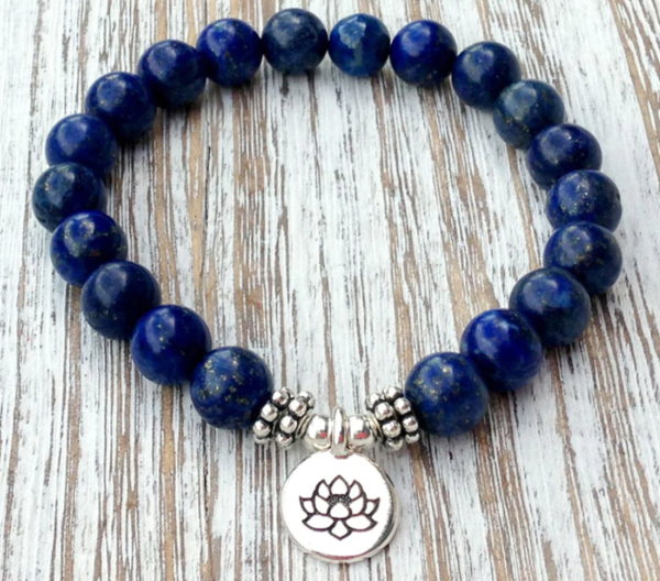 Bracelet en lapis lazuli bleu - Élégance et bien-être avec pierre naturelle