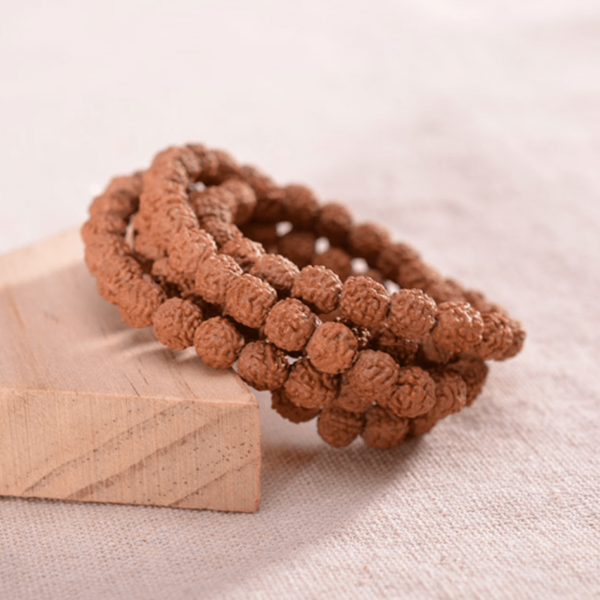 Mala en graine de rudraksha - Bijou spirituel pour méditation et bien-être