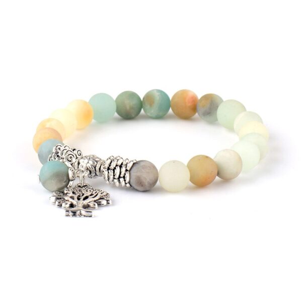 Bracelet charm en amazonite - Bijou naturel et tendance pour un style unique