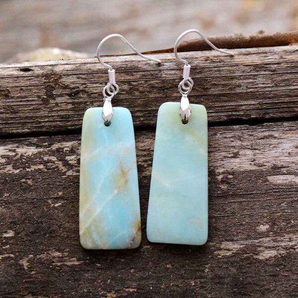 Boucle d'oreille amazonite : élégance et charme naturel