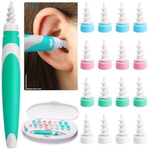 Cure oreille spirale avec 16 embouts - Nettoyez vos oreilles en profondeur