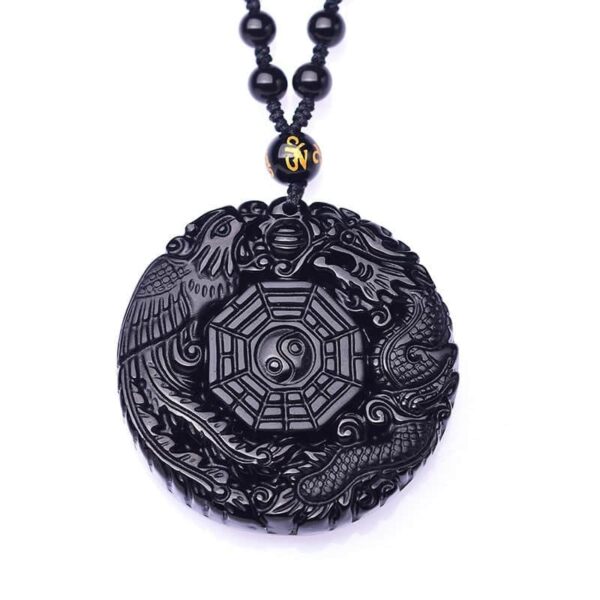 Collier Dragon Bagua - Bijou Feng Shui pour énergie positive