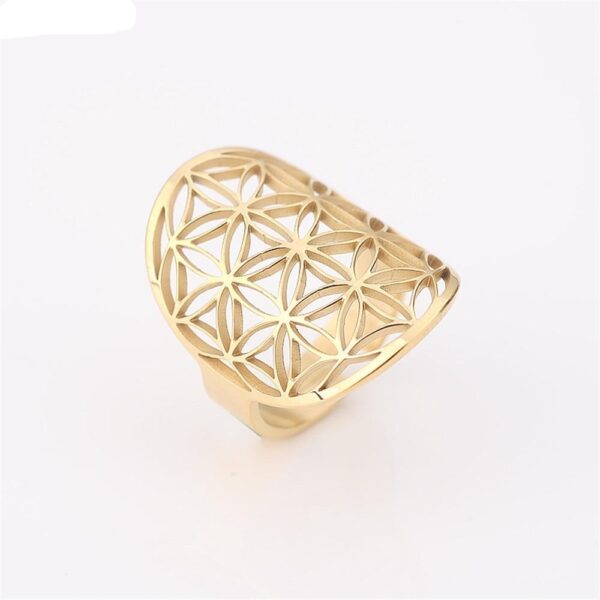 Bague Sri Yantra : Symbole sacré pour énergie positive