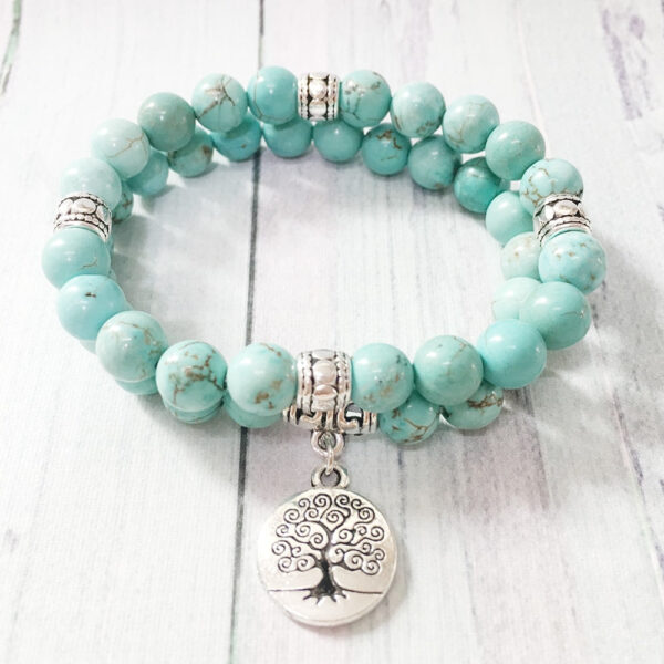 Bracelet ethnique turquoise - Accessoire tendance et authentique