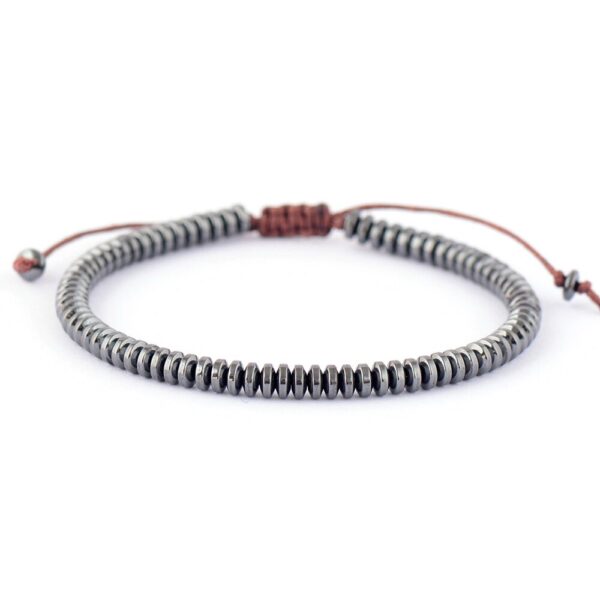 Bracelet en hématite - Bijou élégant et énergisant pour hommes et femmes