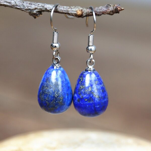 Boucles d'oreilles pendantes lapis lazuli - Élégance et charme intemporels