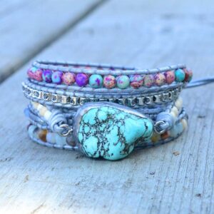 Bracelet wrap Turquoise - Élégance et style avec ce bijou tendance