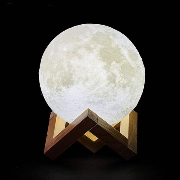 Lampe pierre de lune : Éclairage lunaire naturel pour une ambiance magique