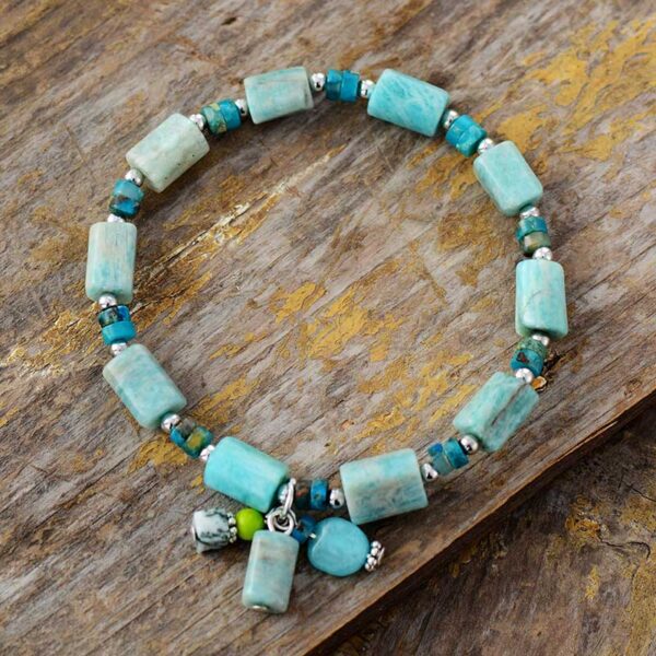 Bracelet en amazonite - Bijou naturel et élégant pour un style unique