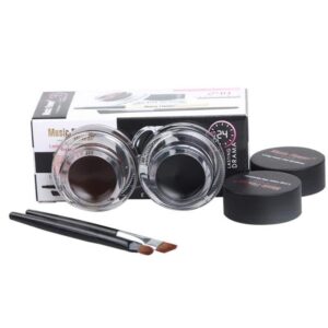 Kit gel eyeliner et sourcils - Maquillage précis et longue tenue