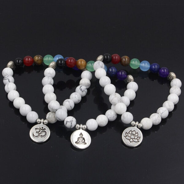 Bracelet chakra Howlite - Équilibrez vos énergies avec style