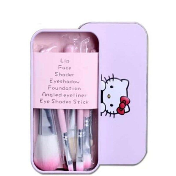 Mini kit de pinceaux maquillage Hello Kitty - Pinceaux maquillage adorables pour un look parfait