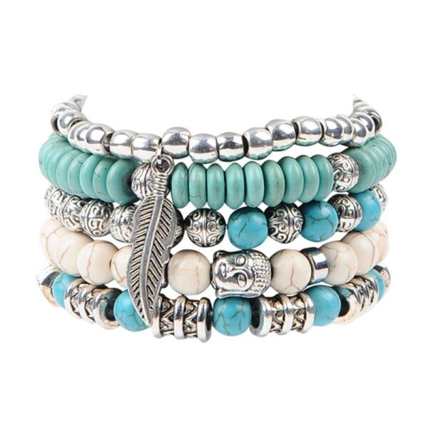 Bracelet Boho Turquoise - Accessoire tendance pour un style bohème unique