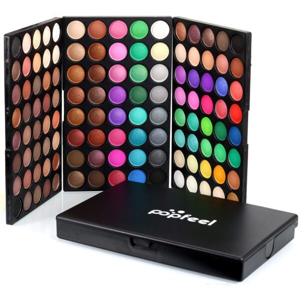 Coffret de fards à paupières 120 couleurs : Palette de maquillage pour les yeux, choix varié et tendance