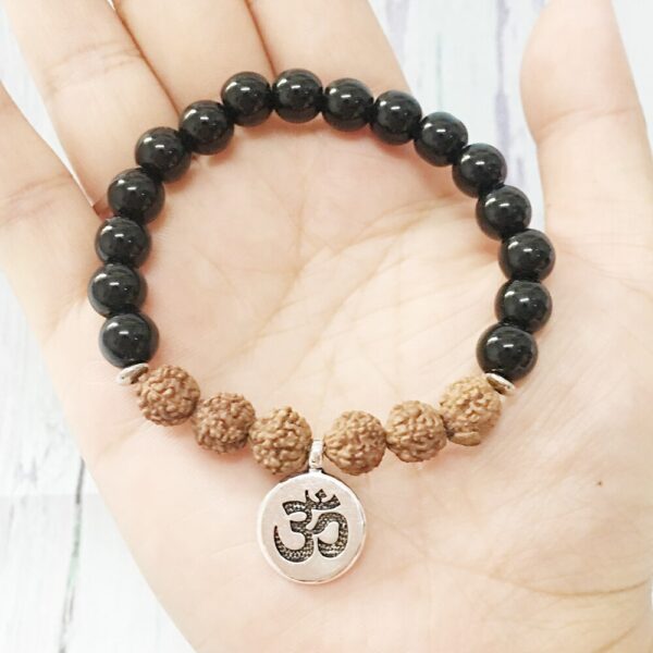 Bracelet de graines de rudraksha - Énergie naturelle et bien-être