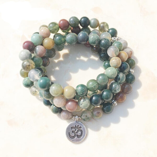 Bracelet Mala en Agate - Élégance et bien-être avec ce bijou en pierre naturelle