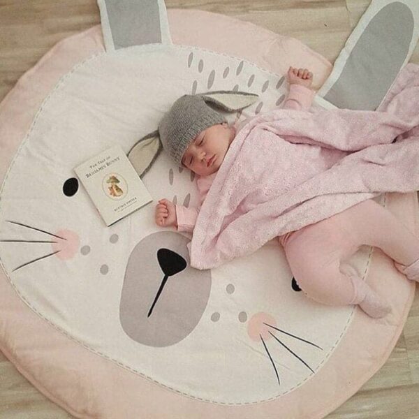 Tapis lapin chambre bébé - Doux et mignon pour une décoration tendance