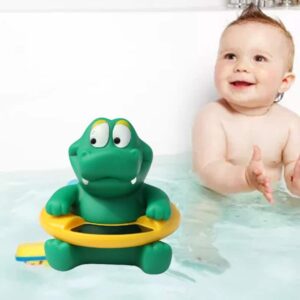 Thermomètre bain crocodile digital bébé - Mesure précise et ludique