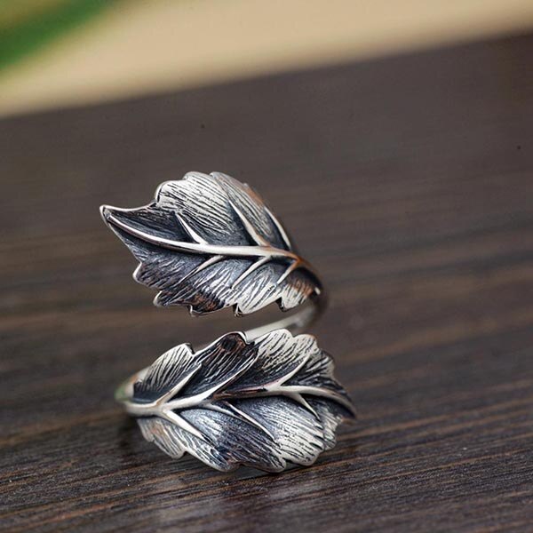 Bague argent feuille : élégance naturelle et raffinée