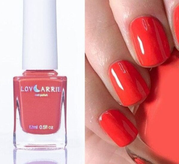 Vernis à ongle rose orange - Couleur vibrante et tendance pour des ongles éclatants