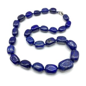 Collier lapis lazuli pierre naturelle - Élégance et authenticité